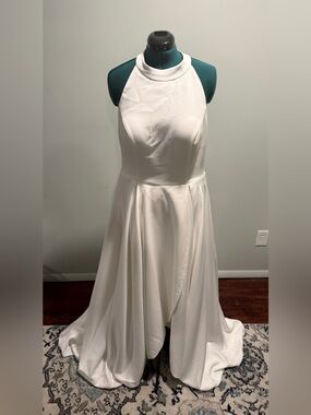 NWT June Bridal High Neck Wedding Gown